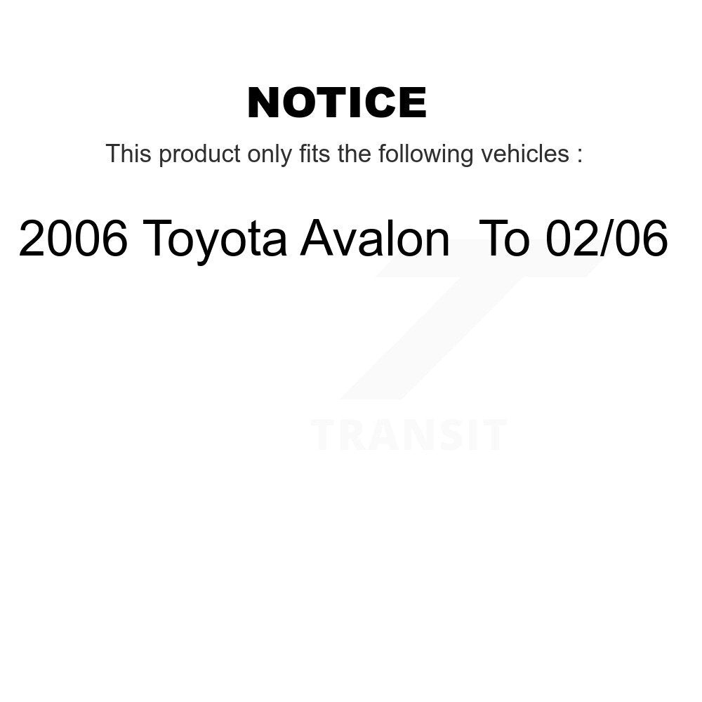 [Arrière Droite] Ensemble de jambe de suspension avec ressort hélicoïdal pour 2006 Toyota Avalon To 02 06 KSS-105495