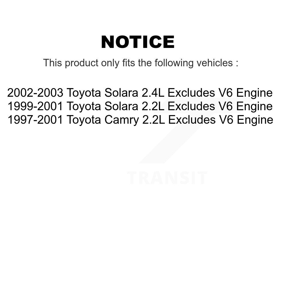 [Arrière Droite] Ensemble de jambe de suspension avec ressort hélicoïdal pour Toyota Camry Solara Excludes V6 Engine KSS-105501
