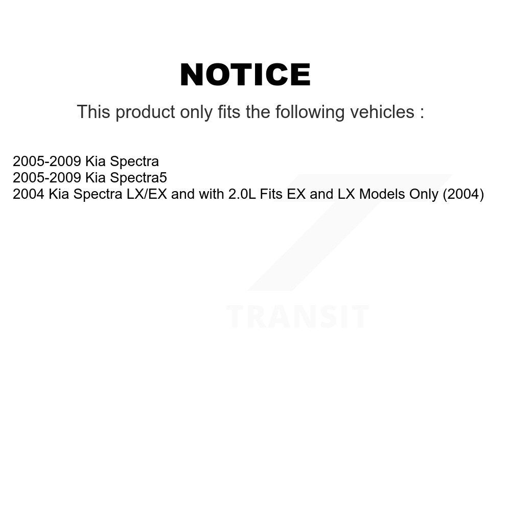 [Arrière Droite] Ensemble de jambe de suspension avec ressort hélicoïdal pour Kia Spectra Spectra5 KSS-105606