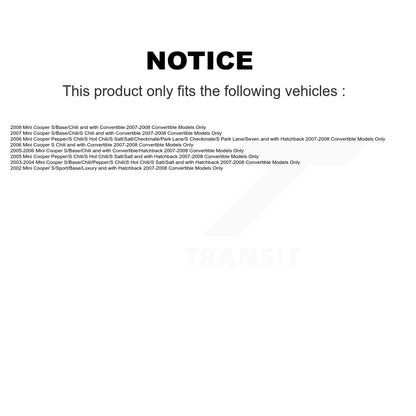 [Arrière Droite] Ensemble de jambe de suspension avec ressort hélicoïdal pour Mini Cooper 2007-2008 Convertible Models Only KSS-105608