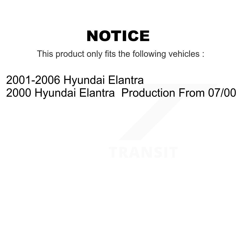 [Arrière Droite] Ensemble de jambe de suspension avec ressort hélicoïdal pour Hyundai Elantra KSS-105616