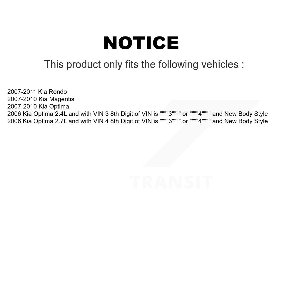 [Avant] Jambe de suspension pour Kia Rondo Optima Magentis KSS-105882