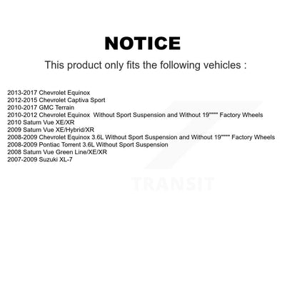 [Avant] Jambe de suspension pour Chevrolet Equinox GMC Terrain Pontiac Torrent Saturn Vue KSS-105950