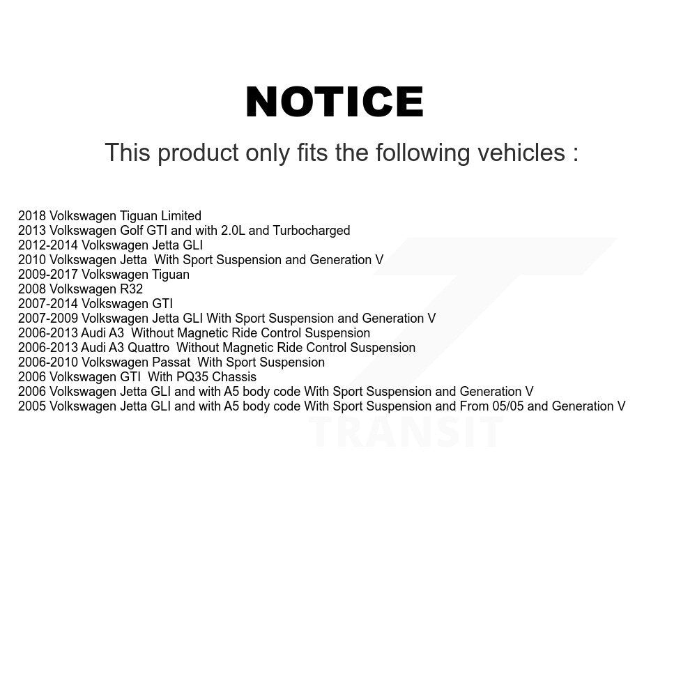 [Avant] Jambe de suspension pour Volkswagen Jetta Tiguan GTI Audi Golf Passat A3 Quattro KSS-106312
