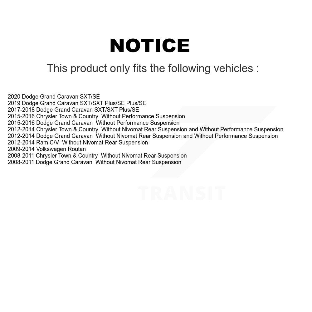 [Avant] Jambe de suspension pour Dodge Grand Caravan Chrysler Town & Country Ram C/V KSS-106460
