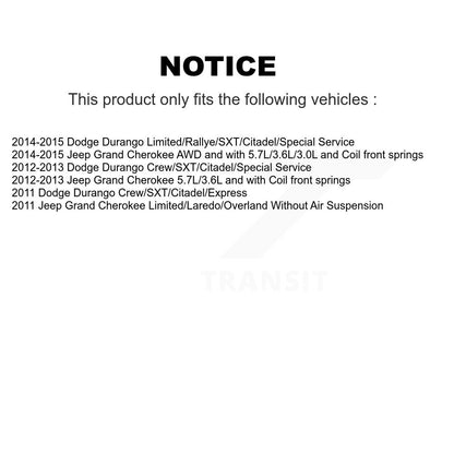 [Avant] Jambe de suspension pour Jeep Grand Cherokee Dodge Durango KSS-106491