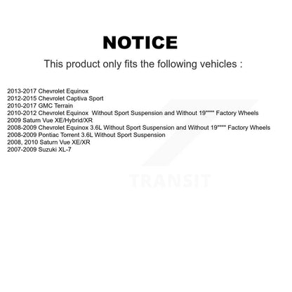 [Avant Droite] Jambe de suspension pour Chevrolet Equinox GMC Terrain Pontiac KSS-107044