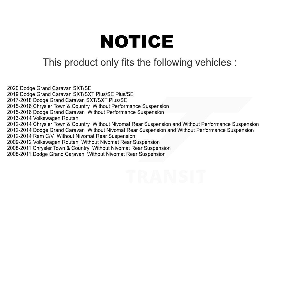 [Avant] Jambe de suspension pour Dodge Grand Caravan Chrysler Town & Country KSS-107217