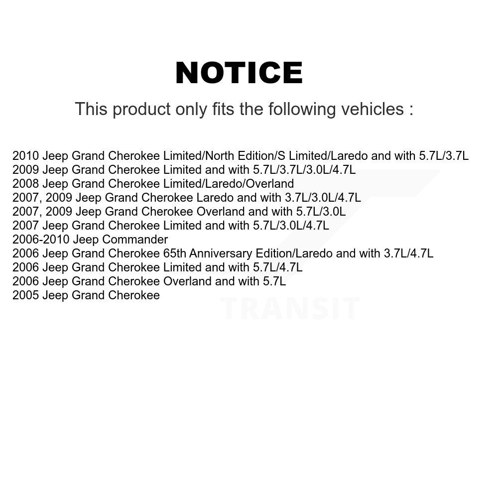 [Arrière] Amortisseur de suspension pour Jeep Grand Cherokee Commander KSS-107455