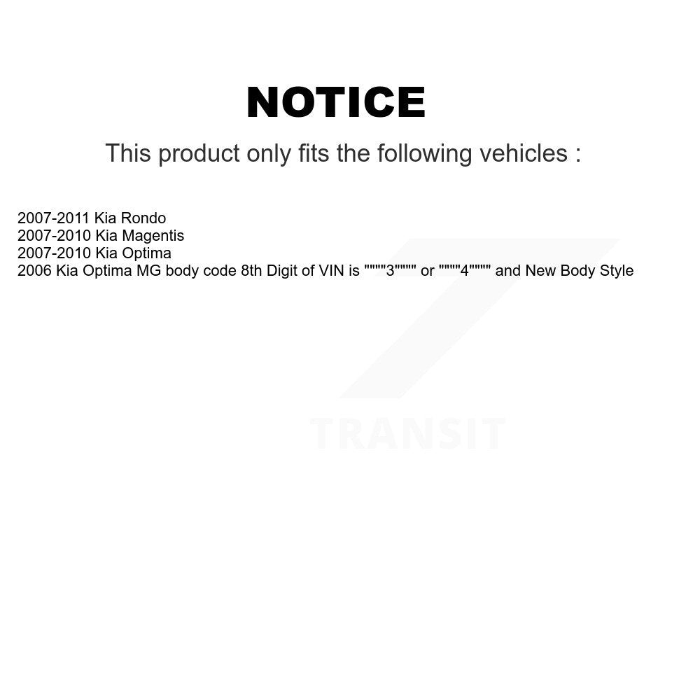 [Arrière] Amortisseur de suspension pour Kia Rondo Optima Magentis KSS-107544