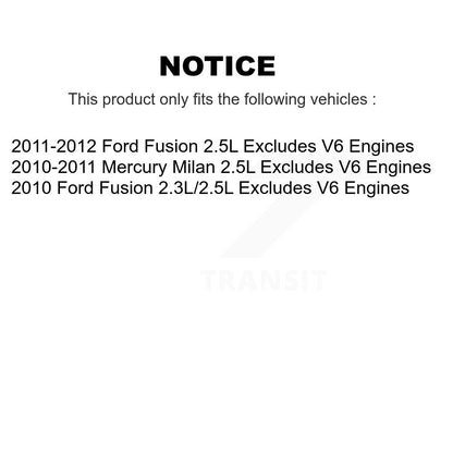 [Avant et Arrière] Ensemble de jambe de suspension avec ressort hélicoïdal pour Ford Fusion Mercury Milan KSS-107685
