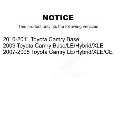 [Avant et Arrière] Ensemble de jambe de suspension avec ressort hélicoïdal pour Toyota Camry KSS-107707
