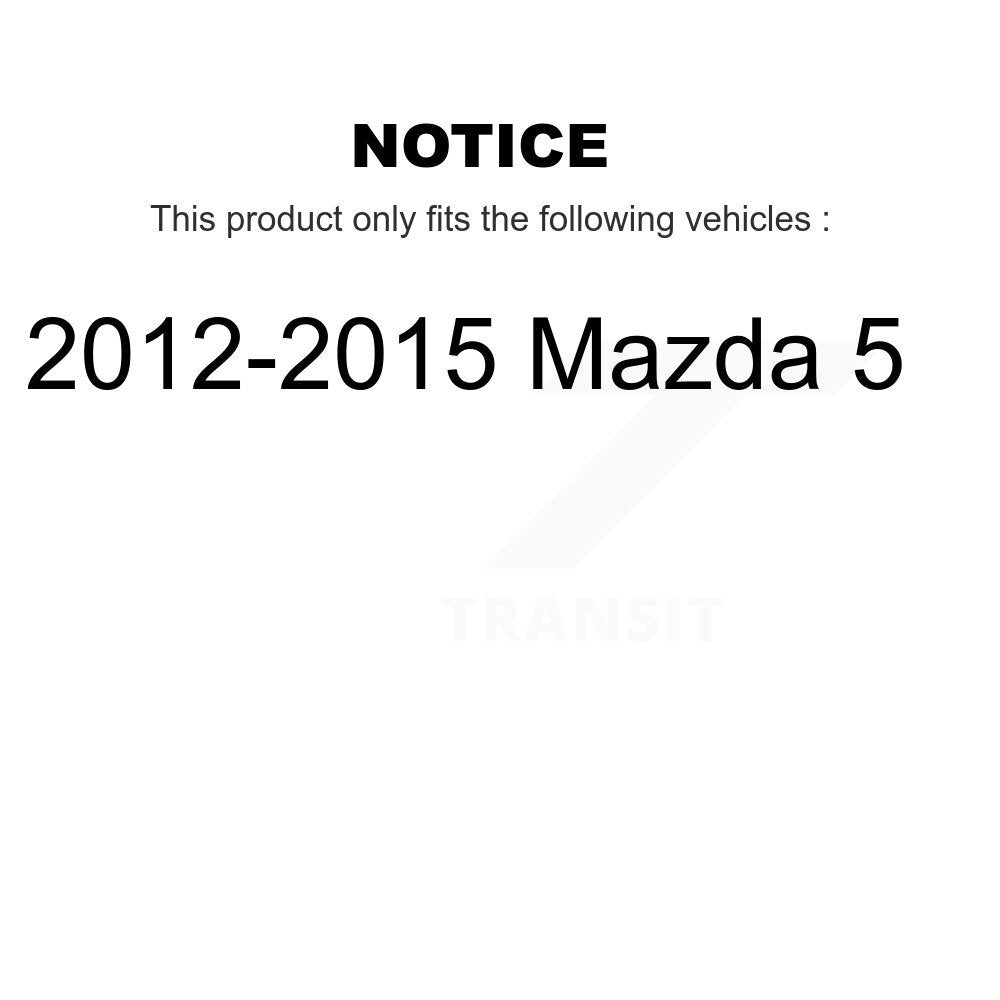 [Avant et Arrière] Ensemble de jambe de suspension avec ressort hélicoïdal pour 2012-2015 Mazda 5 KSS-107769