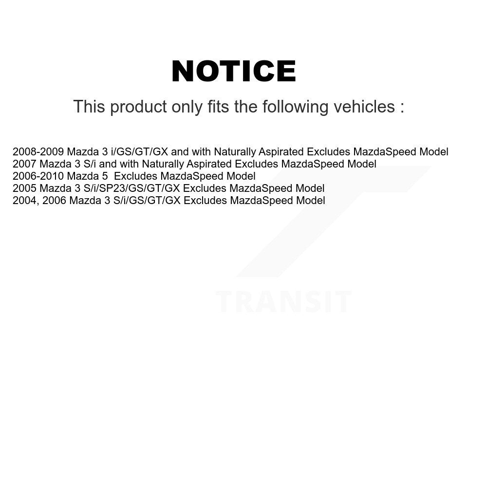 [Avant et Arrière] Ensemble de jambe de suspension avec ressort hélicoïdal pour Mazda 3 5 KSS-107773