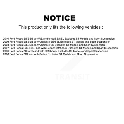 [Avant et Arrière] Ensemble de jambe de suspension avec ressort hélicoïdal pour Ford Focus KSS-107789