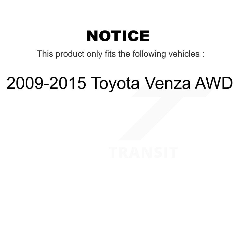 [Avant et Arrière] Jambe de suspension pour 2009-2015 Toyota Venza AWD KSS-107883
