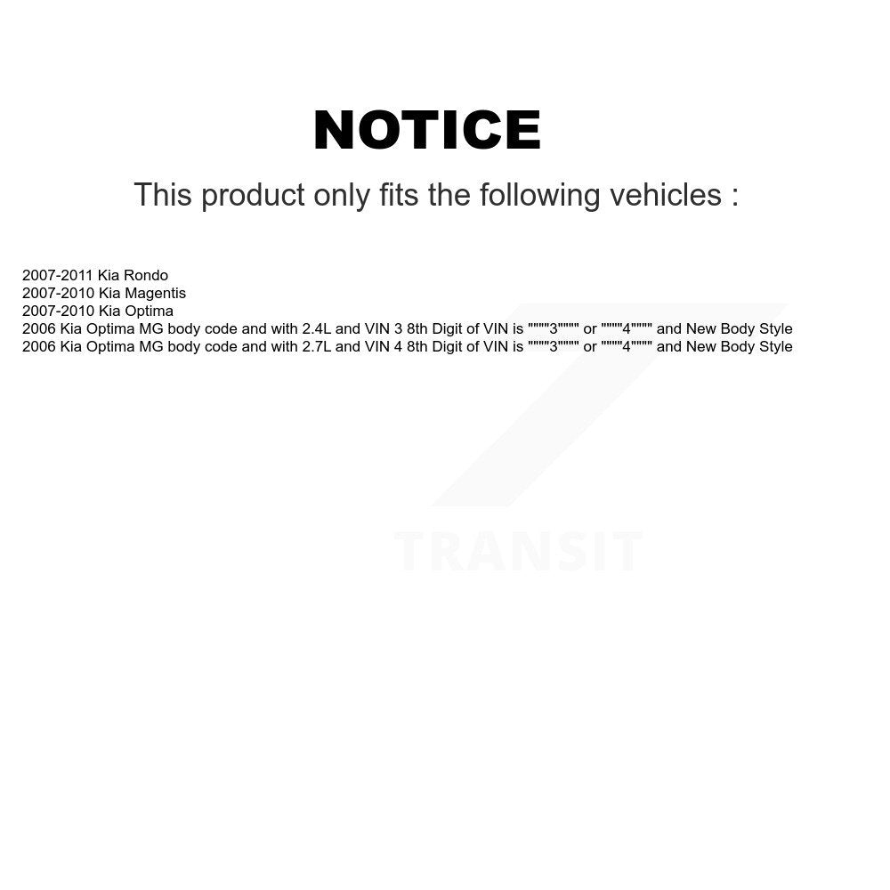 [Avant et Arrière] Jambe de suspension pour Kia Rondo Optima Magentis KSS-107937