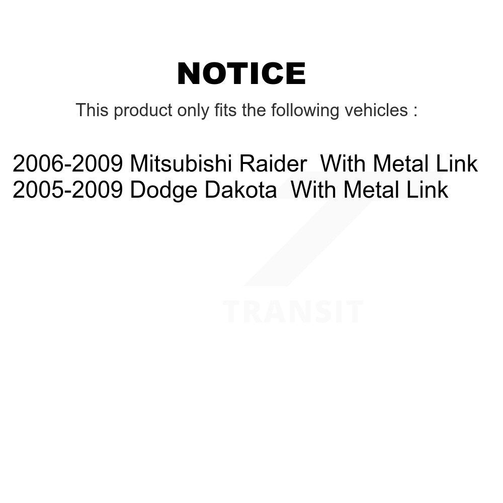 [Avant et Arrière] Jambe de suspension pour Dodge Dakota Mitsubishi Raider KSS-108178