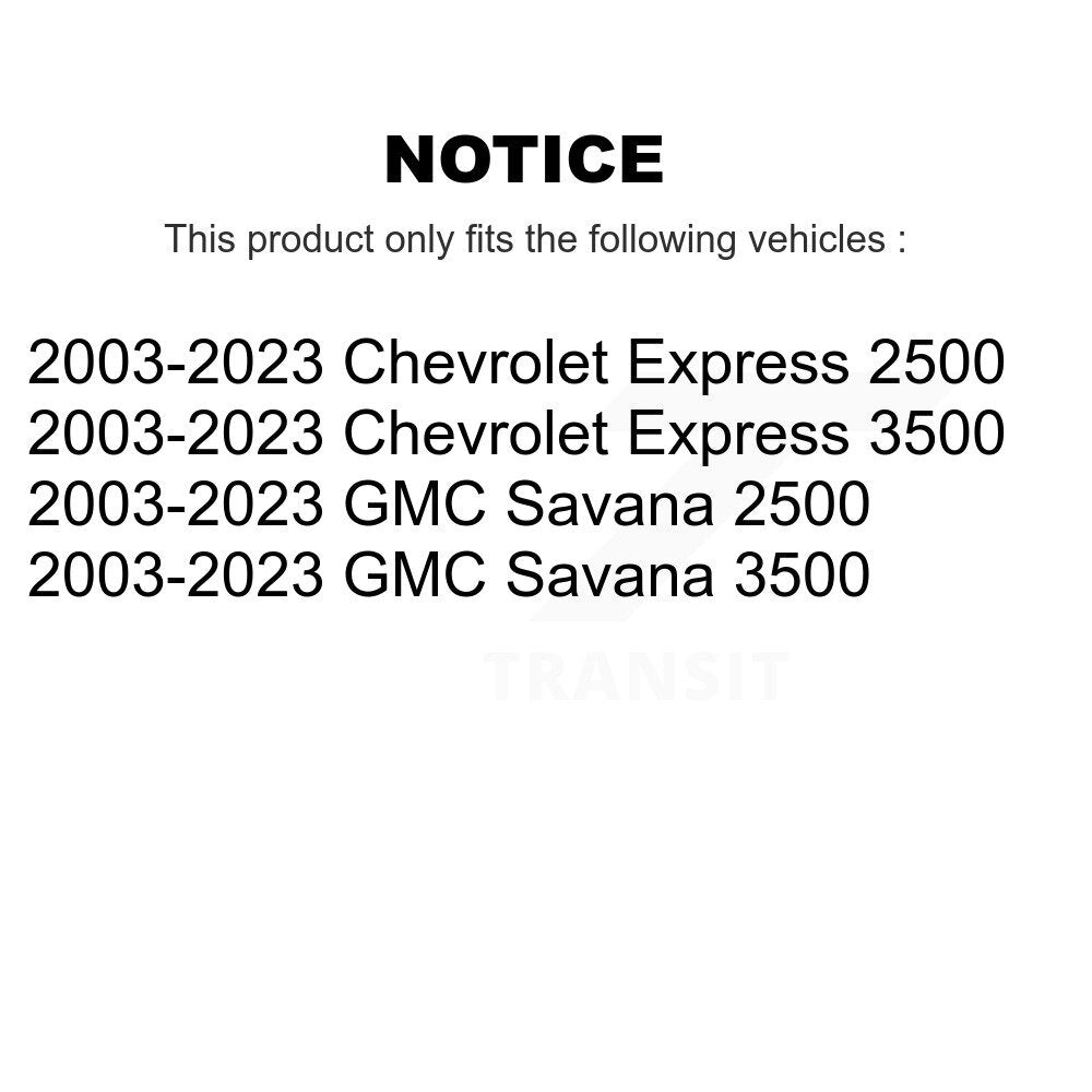 [Avant] Amortisseur de suspension pour 2003-2023 GMC Chevrolet Savana 2500 Express 3500 KSS-108247