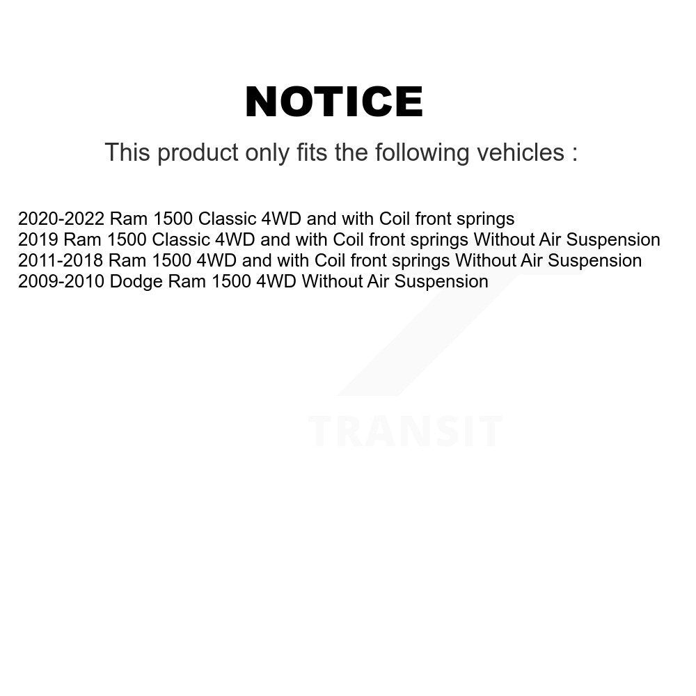 [Avant et Arrière] Jambe de suspension pour Ram 1500 Classic Dodge KSS-108265
