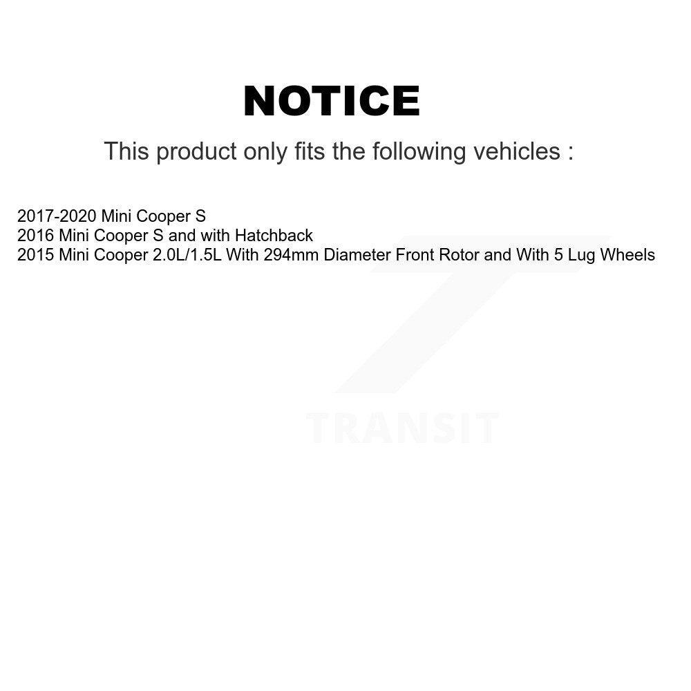 [Avant et Arrière] Plaquette de frein pour Mini Cooper KSW-100002