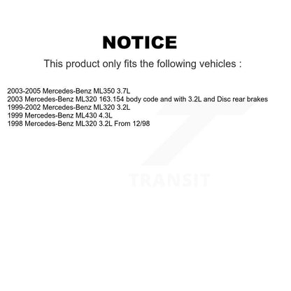[Avant et Arrière] Plaquette de frein pour Mercedes-Benz ML320 KSW-100286