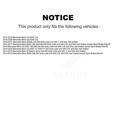 [Avant] Plaquette de frein pour Mercedes-Benz GLA250 CLA250 B250 B KSW-100321