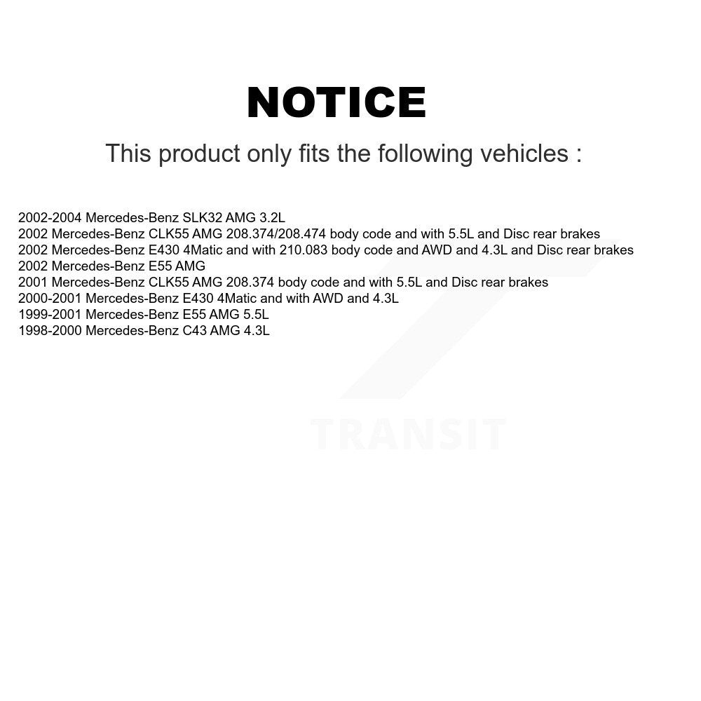 [Avant] Plaquette de frein pour Mercedes-Benz E430 SLK32 AMG E55 CLK55 KSW-100390
