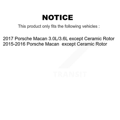 [Avant] Plaquette de frein pour Porsche Macan except Ceramic Rotor KSW-100761