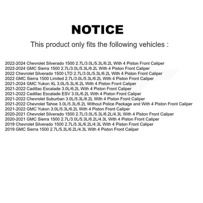 [Avant] Plaquette de frein pour GMC Chevrolet Silverado 1500 Sierra XL KSW-100770