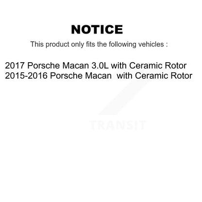 [Avant] Plaquette de frein pour Porsche Macan with Ceramic Rotor KSW-100782