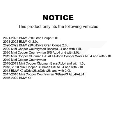 [Arrière] Plaquette de frein pour BMW X1 Mini Cooper Countryman X2 Clubman KSW-100828