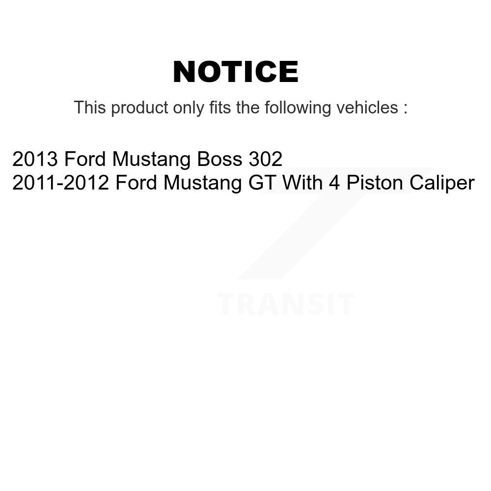 [Avant + Arrière] Kit de plaquette (céramique) de frein pour Ford Mustang KTC-100008