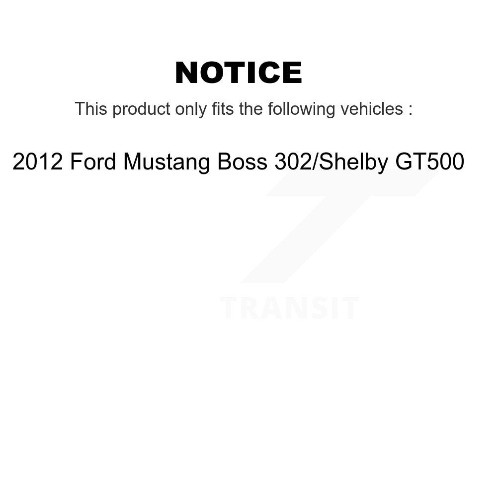 [Avant + Arrière] Kit de plaquette (céramique) de frein pour 2012 Ford Mustang Boss 302 Shelby GT500 KTC-100009