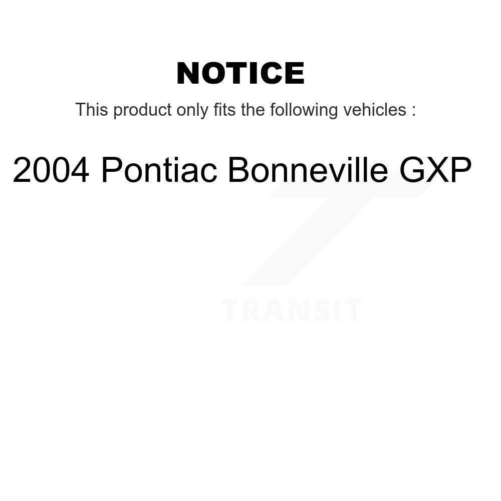[Avant + Arrière] Kit de plaquette (céramique) de frein pour 2004 Pontiac Bonneville GXP KTC-100020