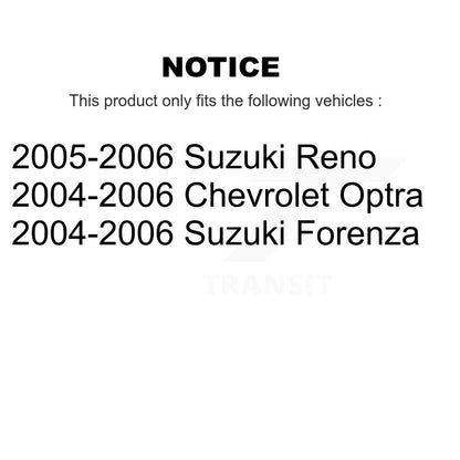 [Avant + Arrière] Kit de plaquette (céramique) de frein pour Suzuki Forenza Reno Chevrolet Optra KTC-100025