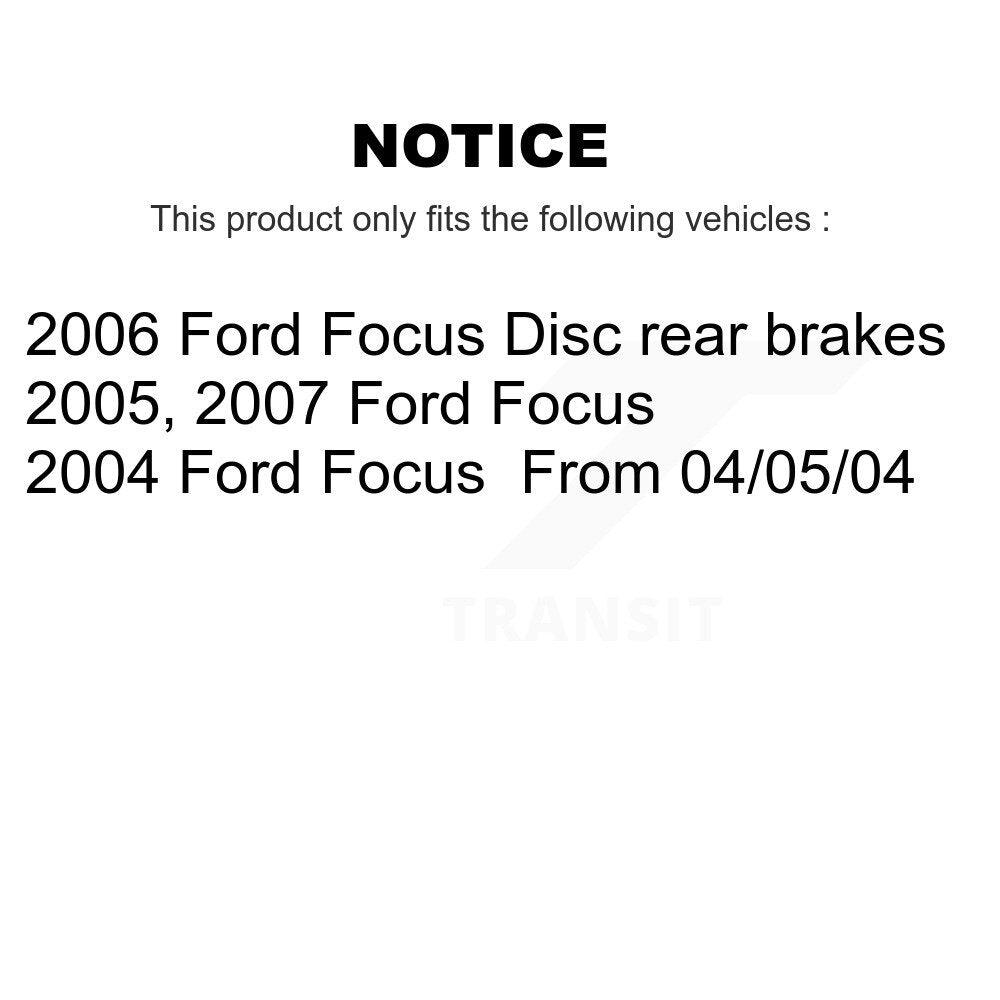 [Avant + Arrière] Kit de plaquette (céramique) de frein pour Ford Focus KTC-100029