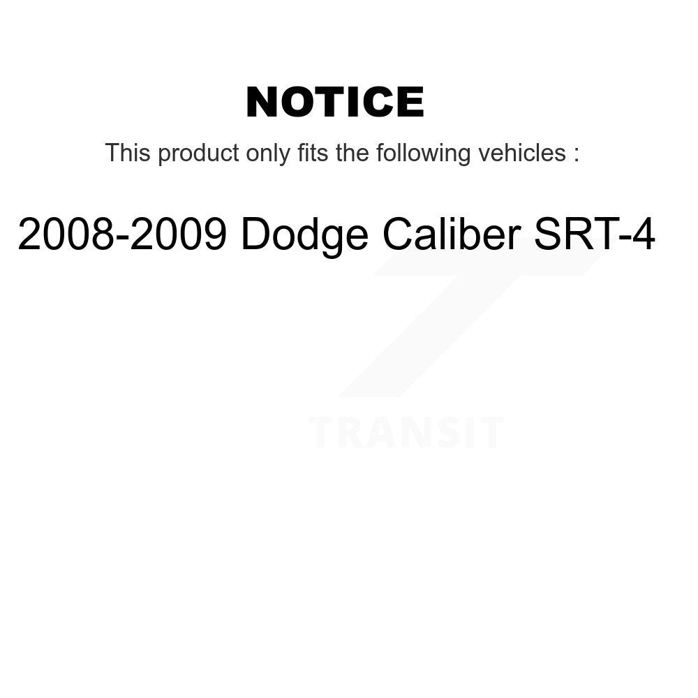 [Avant + Arrière] Kit de plaquette (céramique) de frein pour 2008-2009 Dodge Caliber SRT-4 KTC-100038