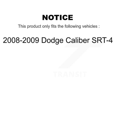 [Avant + Arrière] Kit de plaquette (céramique) de frein pour 2008-2009 Dodge Caliber SRT-4 KTC-100038