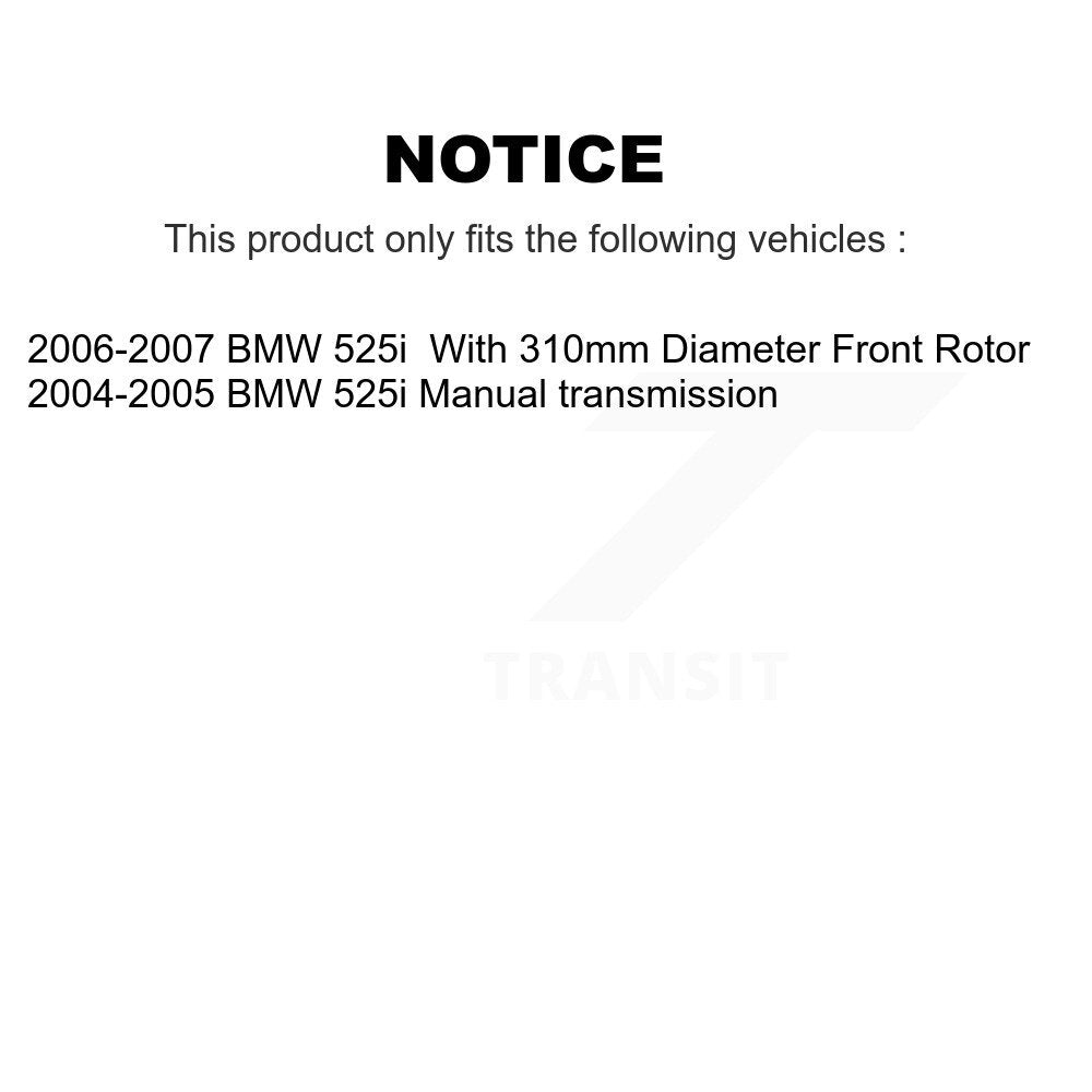 [Avant + Arrière] Kit de plaquette (céramique) de frein pour BMW 525i KTC-100039