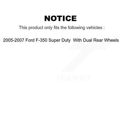 [Avant + Arrière] Kit de plaquette (céramique) de frein pour 2005-2007 Ford F-350 Super Duty avec Dual Wheels KTC-100043