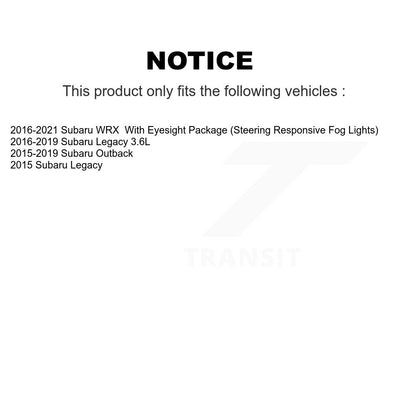 [Avant + Arrière] Kit de plaquette (céramique) de frein pour Subaru Outback Legacy WRX KTC-100052