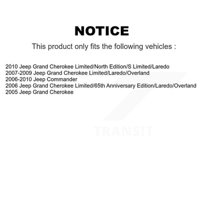[Avant + Arrière] Kit de plaquette (céramique) de frein pour Jeep Grand Cherokee Commander KTC-100054