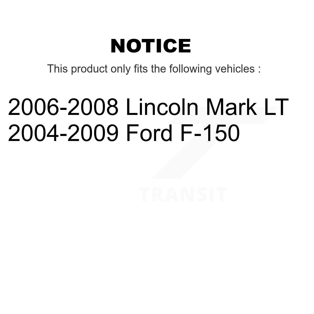 [Avant + Arrière] Kit de plaquette (céramique) de frein pour Ford F-150 Lincoln Mark LT KTC-100055