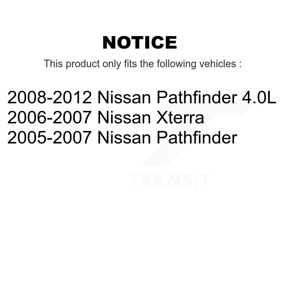 [Avant + Arrière] Kit de plaquette (céramique) de frein pour Nissan Pathfinder Xterra KTC-100063