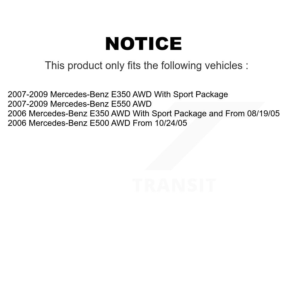 [Avant + Arrière] Kit de plaquette (céramique) de frein pour Mercedes-Benz E350 E550 E500 AWD KTC-100076