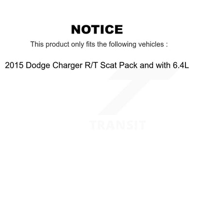 [Avant + Arrière] Kit de plaquette (céramique) de frein pour 2015 Dodge Charger R T Scat Pack avec 6.4L KTC-100078