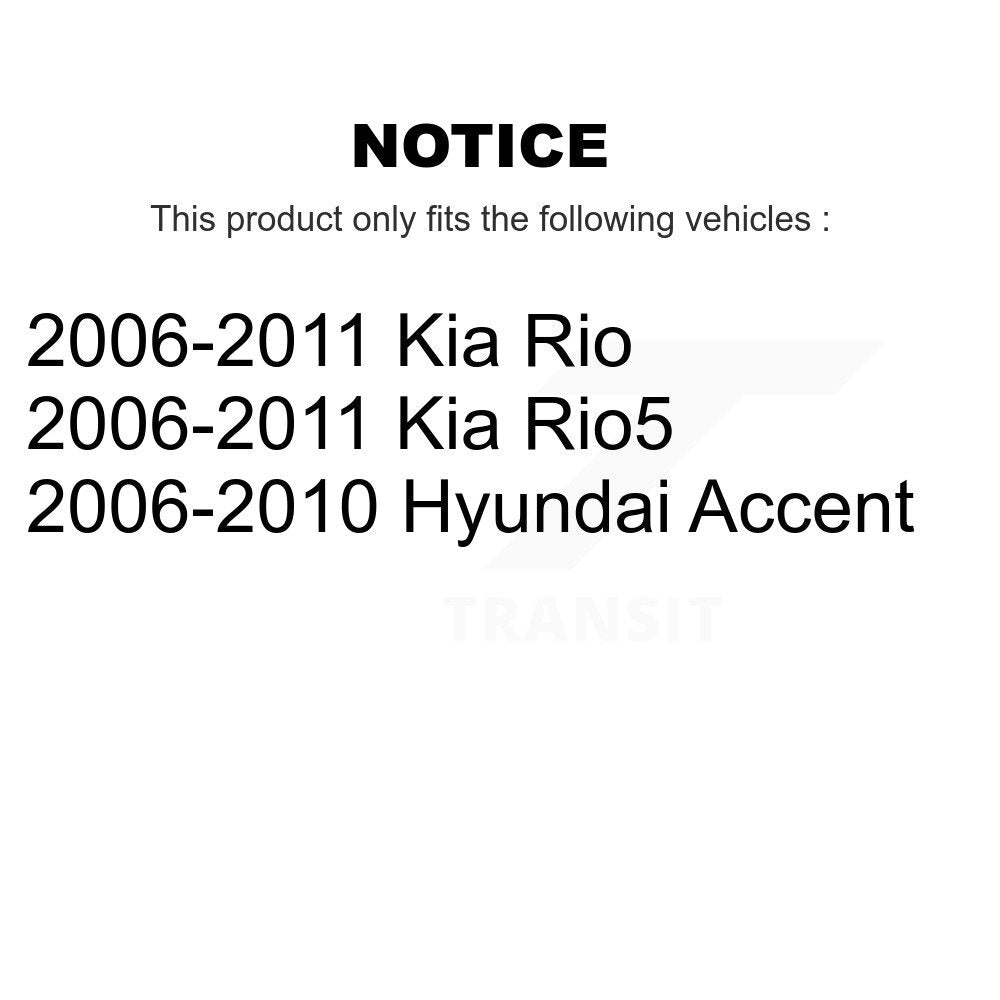 [Avant + Arrière] Kit de plaquette (céramique) de frein pour Hyundai Accent Kia Rio Rio5 KTC-100079
