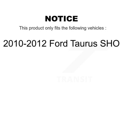 [Avant + Arrière] Kit de plaquette (céramique) de frein pour 2010-2012 Ford Taurus SHO KTC-100081