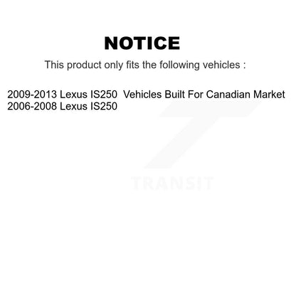 [Avant + Arrière] Kit de plaquette (céramique) de frein pour Lexus IS250 KTC-100091